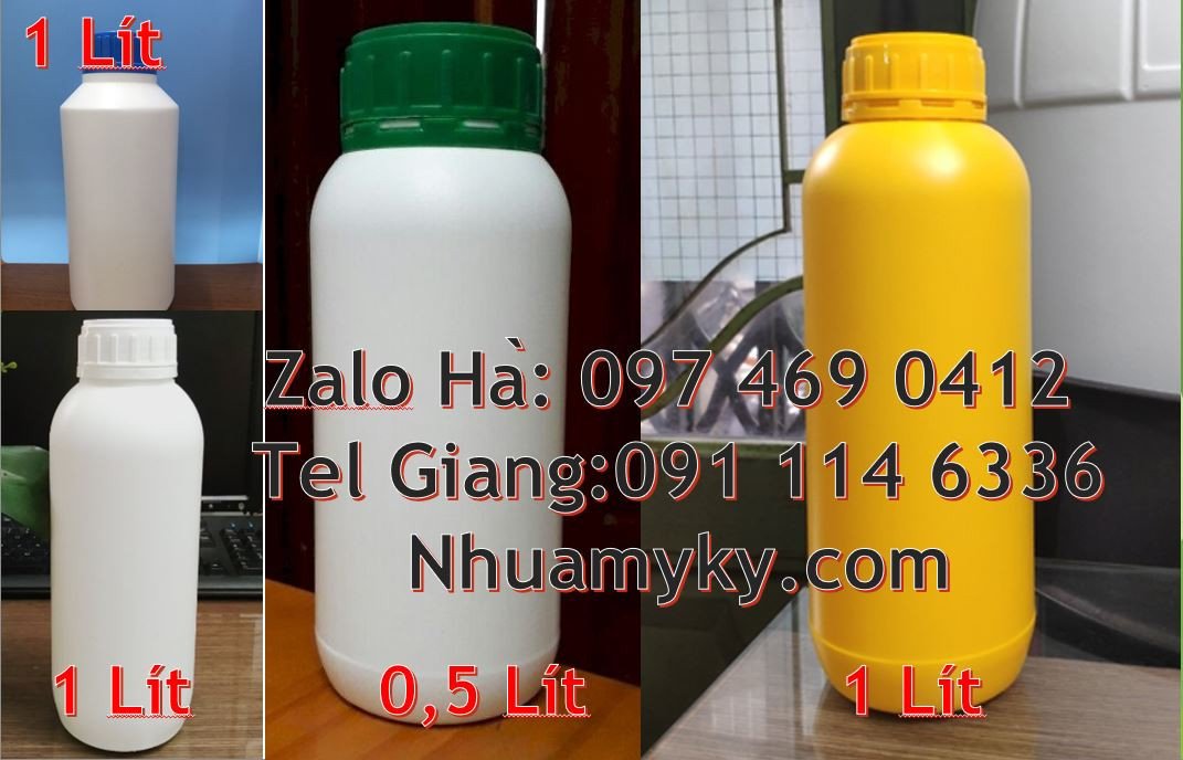 chai nhựa hdpe lớn màu vàng,chai nhựa 1l đựng nước uống,chai nhựa giá