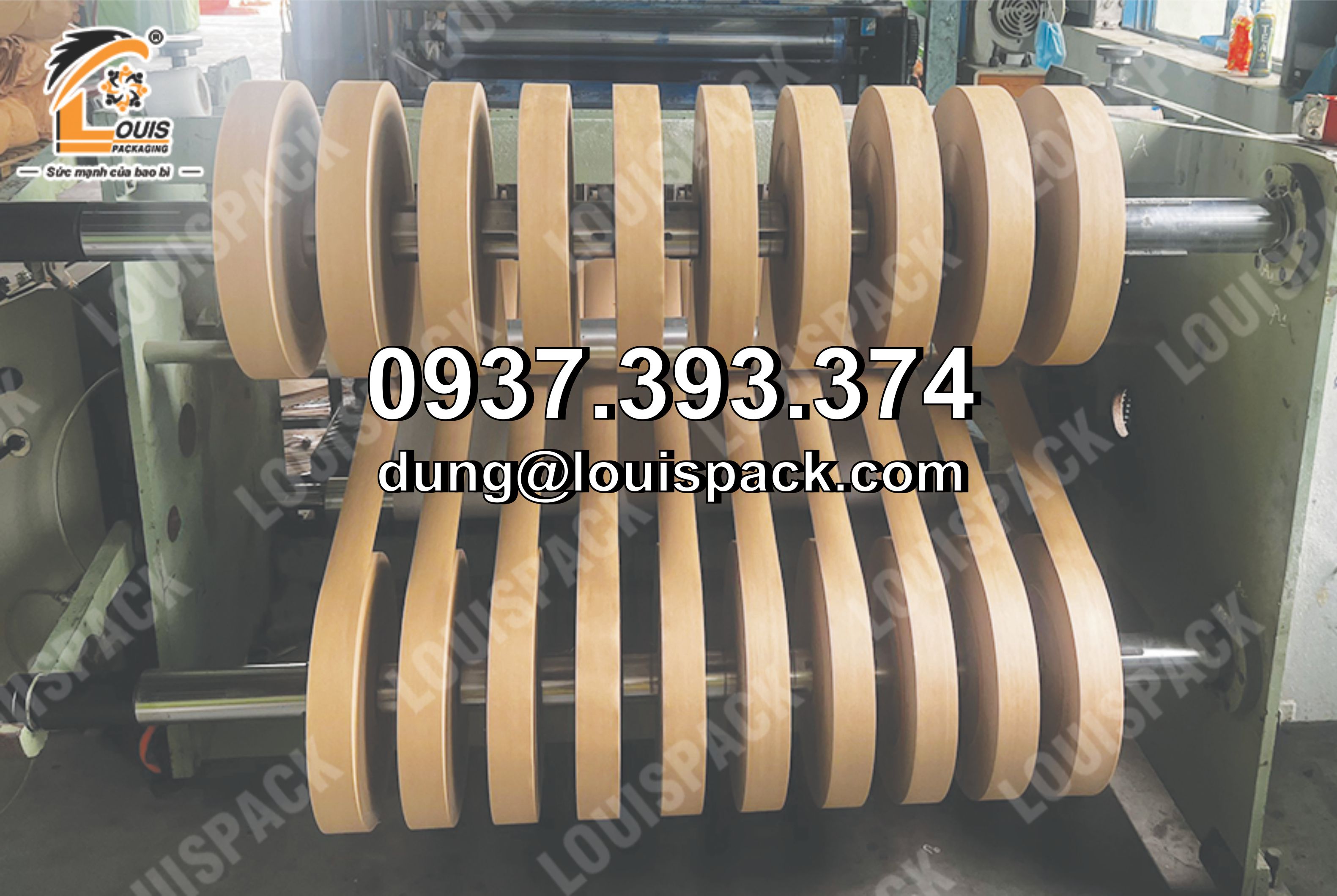 Manh KP (Giấy Kraft ghép PP dệt) quấn tôn, sắt, thép