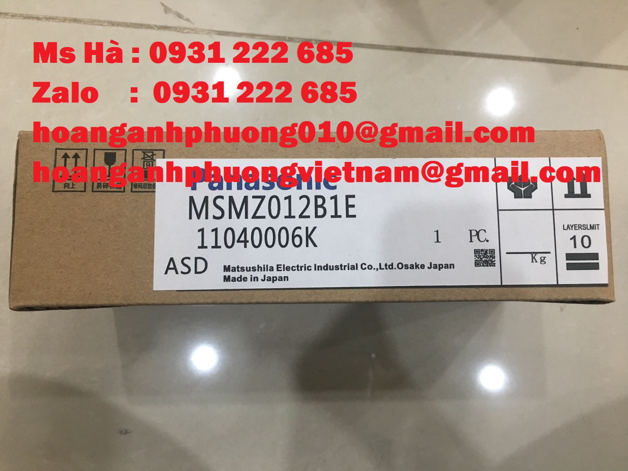 Servo motor panasonic MSMZ012B1E giao hàng toàn quốc
