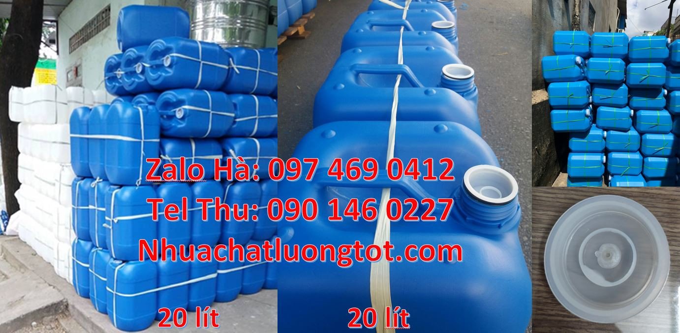 can nhựa lớn hdpe màu trắng xanh đỏ,can nhựa 25l đựng chất tẩy rửa rẻ