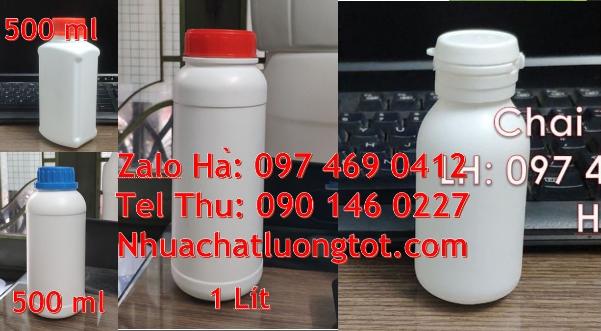 chai nhựa lớn 1l đựng chất tẩy rửa,chai nhựa hdpe đựng hóa chất,chai