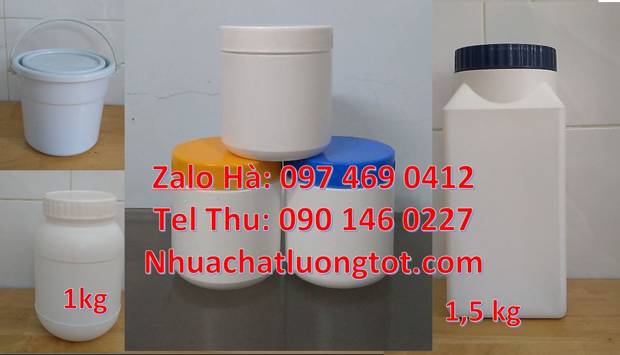 hũ nhựa đựng bánh kẹo,hũ đựng hóa chất,hũ hdpe 0.5l đựng mỹ phẩm giá