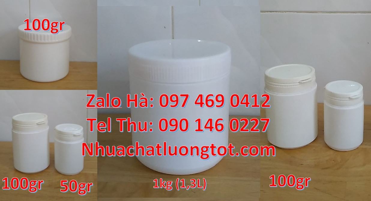 hũ nhựa đựng bánh kẹo,hũ đựng hóa chất,hũ hdpe 0.5l đựng mỹ phẩm giá