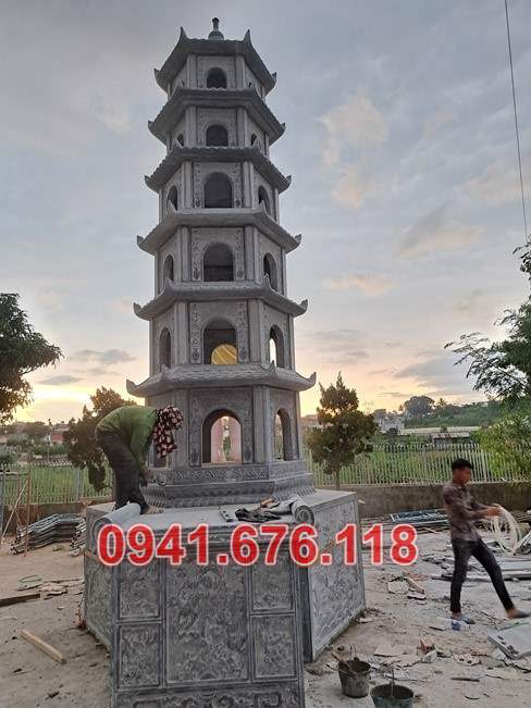 Bình định 214 tháp mộ để thờ tro cốt bằng đá đẹp bảo tháp sư