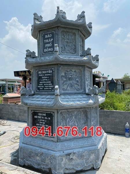 Bình định 214 tháp mộ để thờ tro cốt bằng đá đẹp bảo tháp sư