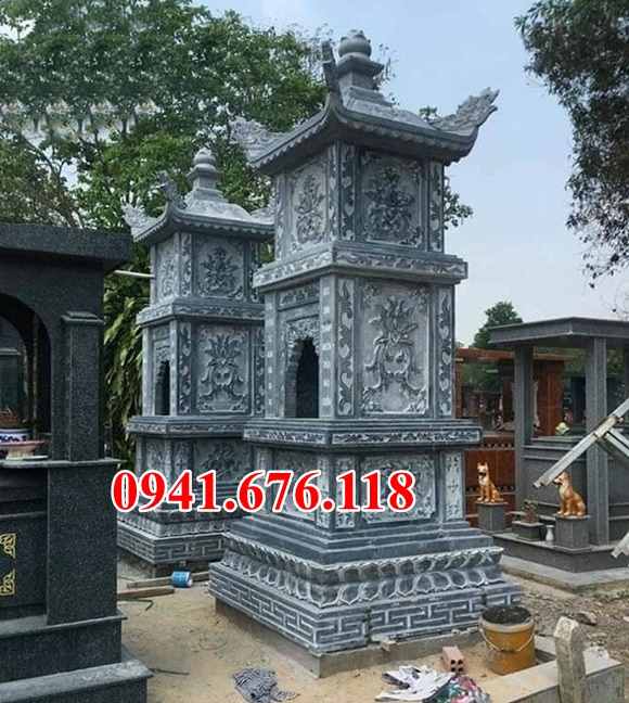 Bình định 214 tháp mộ để thờ tro cốt bằng đá đẹp bảo tháp sư