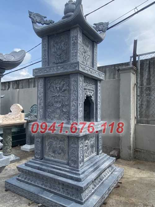 Bình định 214 tháp mộ để thờ tro cốt bằng đá đẹp bảo tháp sư
