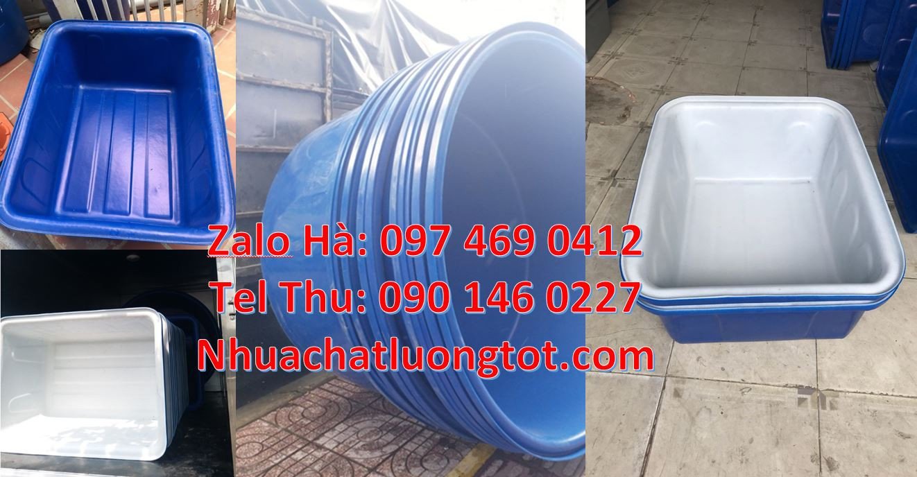 thùng nhựa tròn 1000l màu xanh,thùng nhựa hình chữ nhật 1200l giá rẻ h