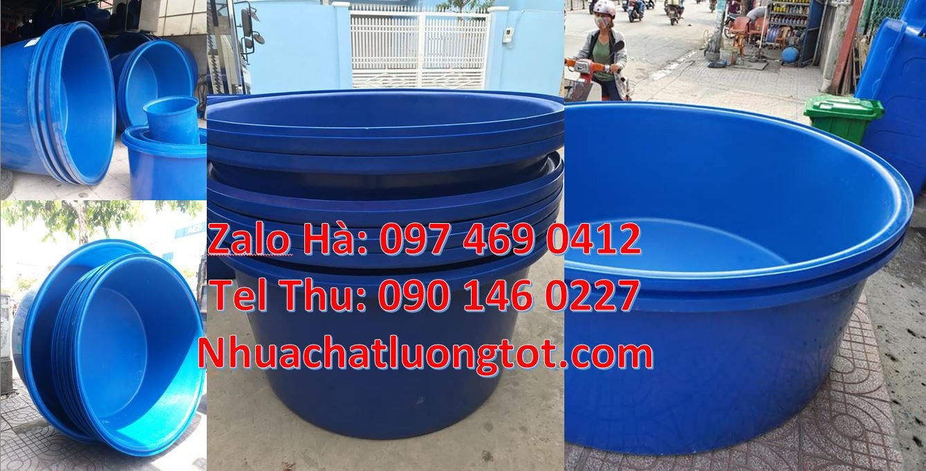 thùng nhựa tròn 1000l màu xanh,thùng nhựa hình chữ nhật 1200l giá rẻ h