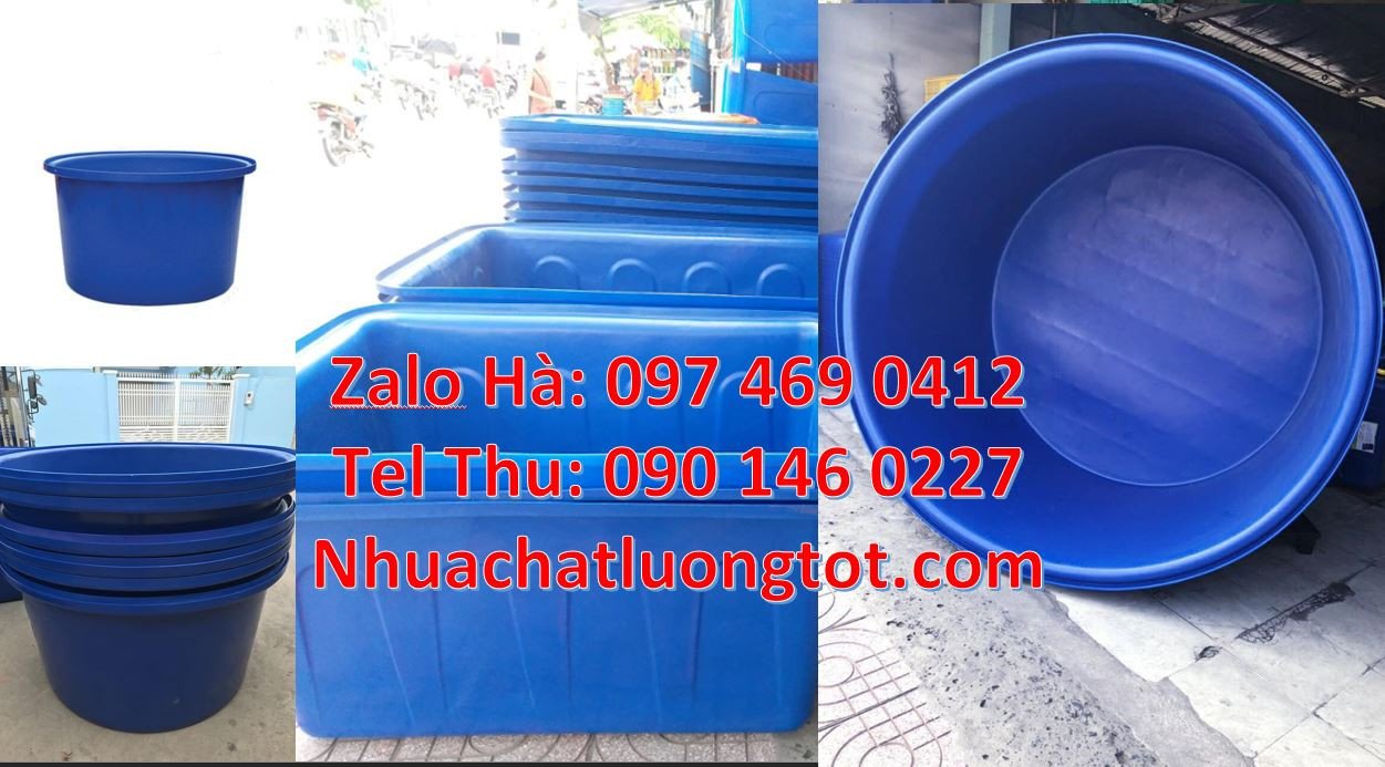 thùng nhựa tròn 1000l màu xanh,thùng nhựa hình chữ nhật 1200l giá rẻ h