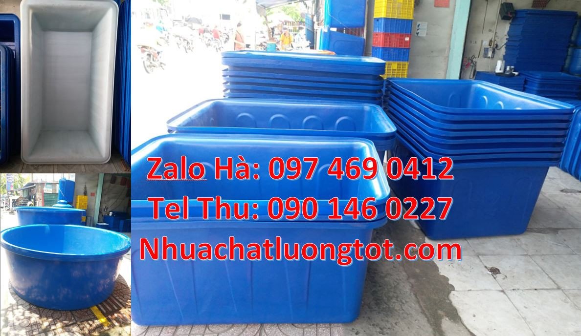 thùng nhựa tròn 1000l màu xanh,thùng nhựa hình chữ nhật 1200l giá rẻ h
