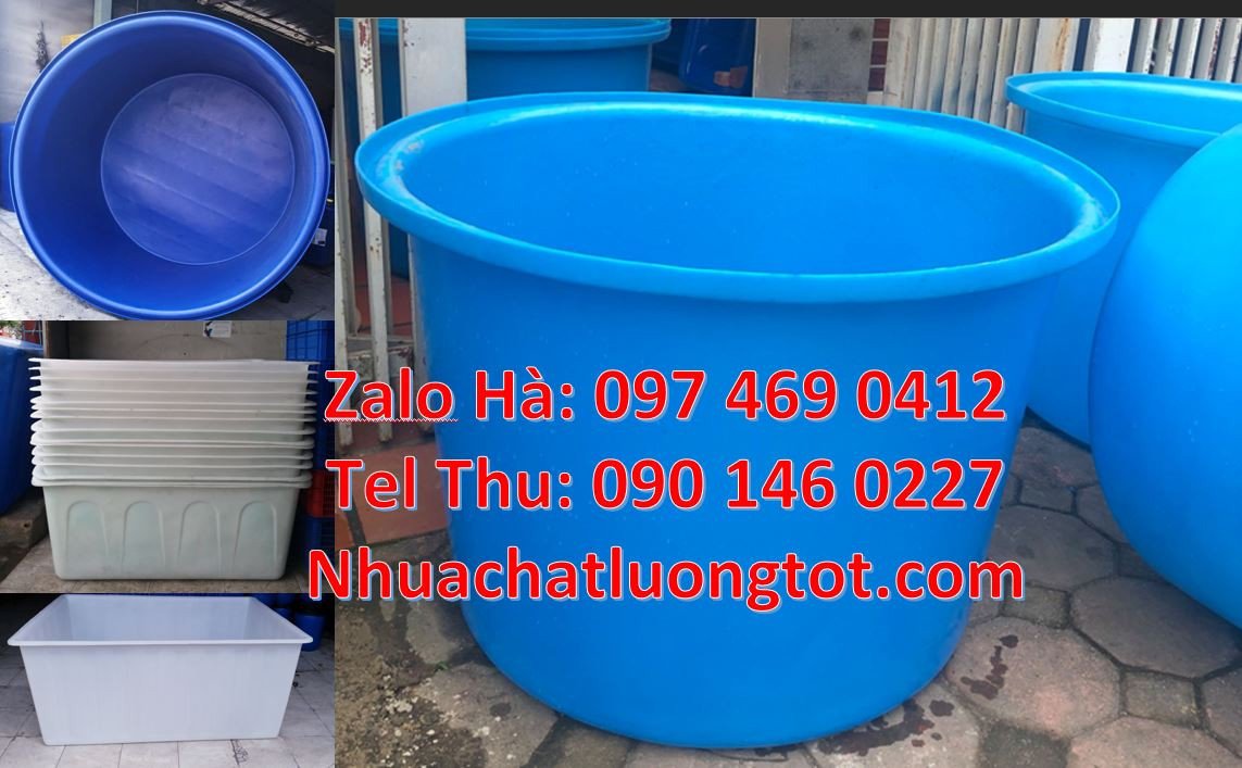 thùng nhựa tròn 1000l màu xanh,thùng nhựa hình chữ nhật 1200l giá rẻ h