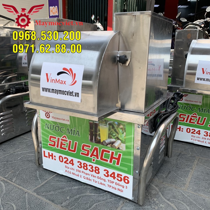 Máy ép mía 3 lô tạo bọt công suất 800w bảo hành 12 tháng