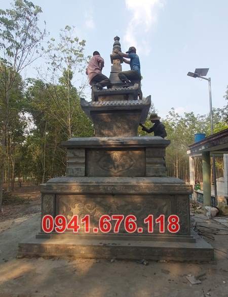 4953 điện biên mộ tháp sư phật giáo đá vườn bảo tháp