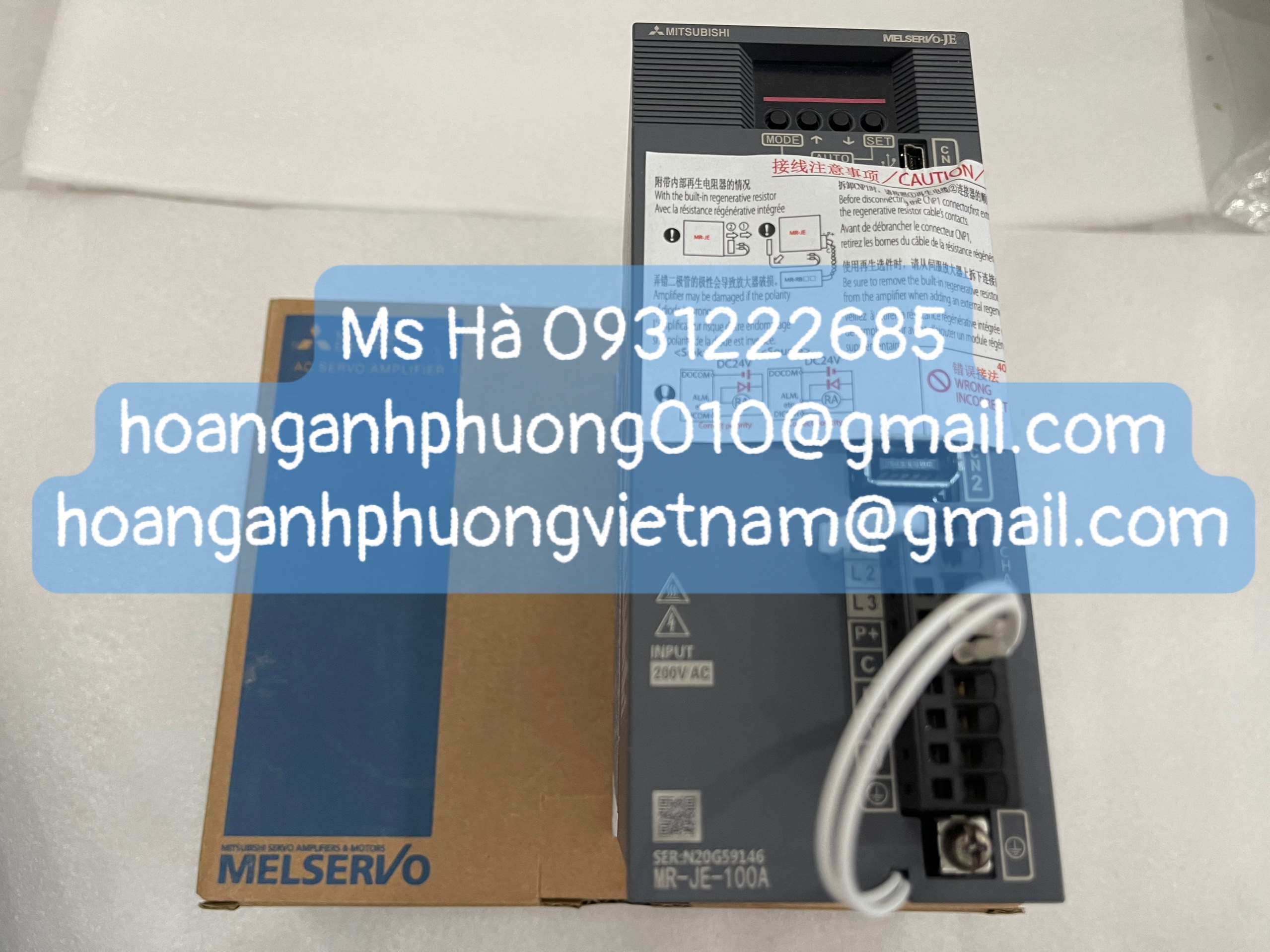 Dòng điều khiển mitsubishi MR-JE-100A hàng chính hãng