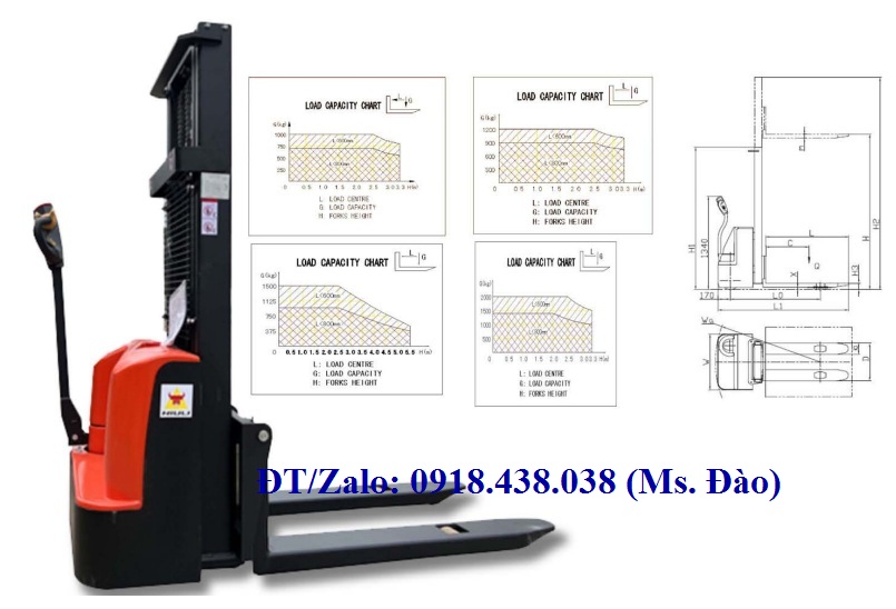 Xe nâng điện cao đứng lái, Hàng có sẵn Giá hấp dẫn