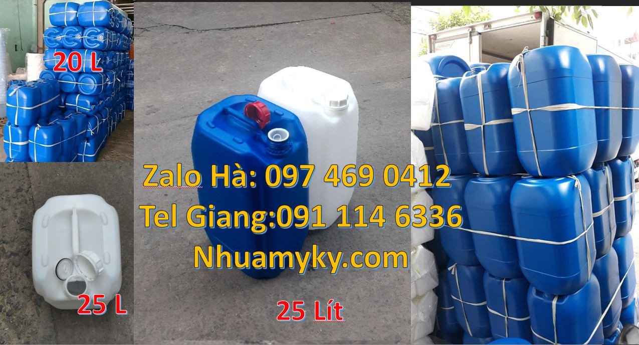 can nhựa 25l đựng  hóa chất,can nhựa 20l đựng xăng dầu,can hdpe giá rẻ