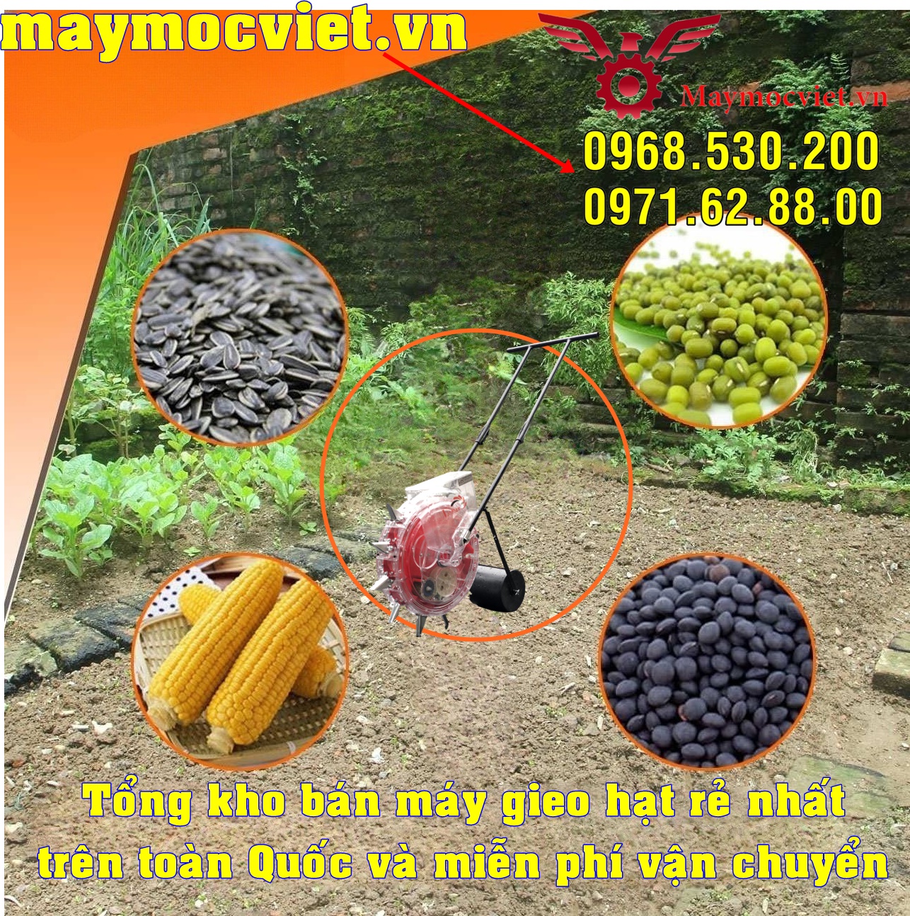 Tiết kiệm nhân công nhờ máy gieo hạt đa chức năng