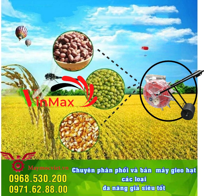 Tiết kiệm nhân công nhờ máy gieo hạt đa chức năng