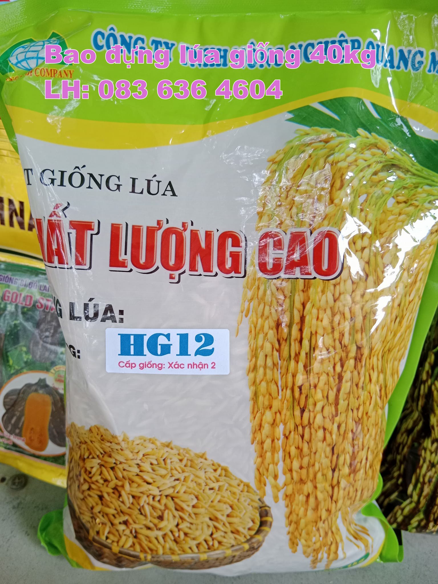 Bao lúa giống chất lượng cho mùa vàng bội thu