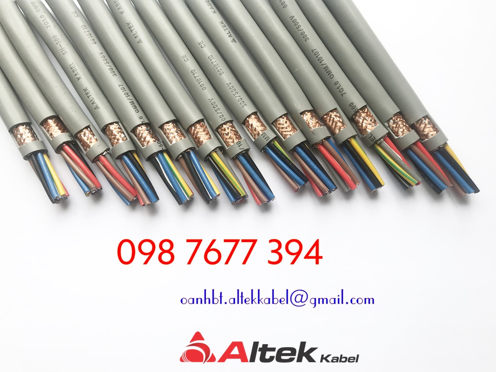 cáp điều khiển có lưới chống nhiễu 10x1.0