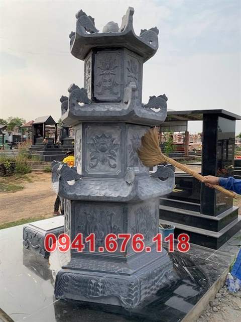 864 Mẫu mộ tháp đá sư phật giáo bán hà nam bảo tháp