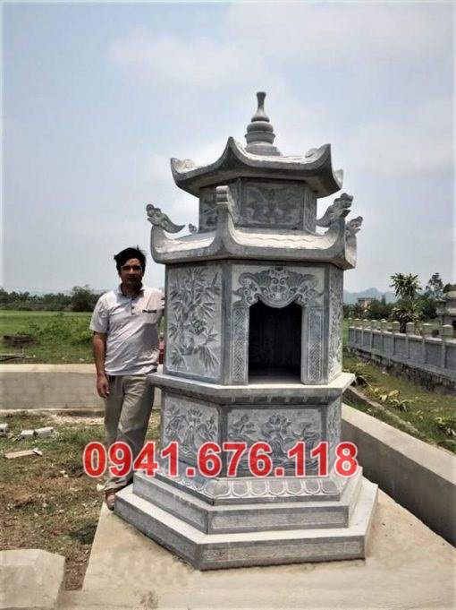 Hải phòng bán 64 tháp mộ bằng đá đẹp bảo tháp sư phật giáo