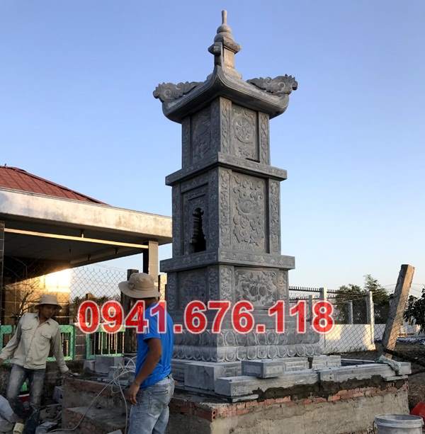Hải phòng bán 64 tháp mộ bằng đá đẹp bảo tháp sư phật giáo