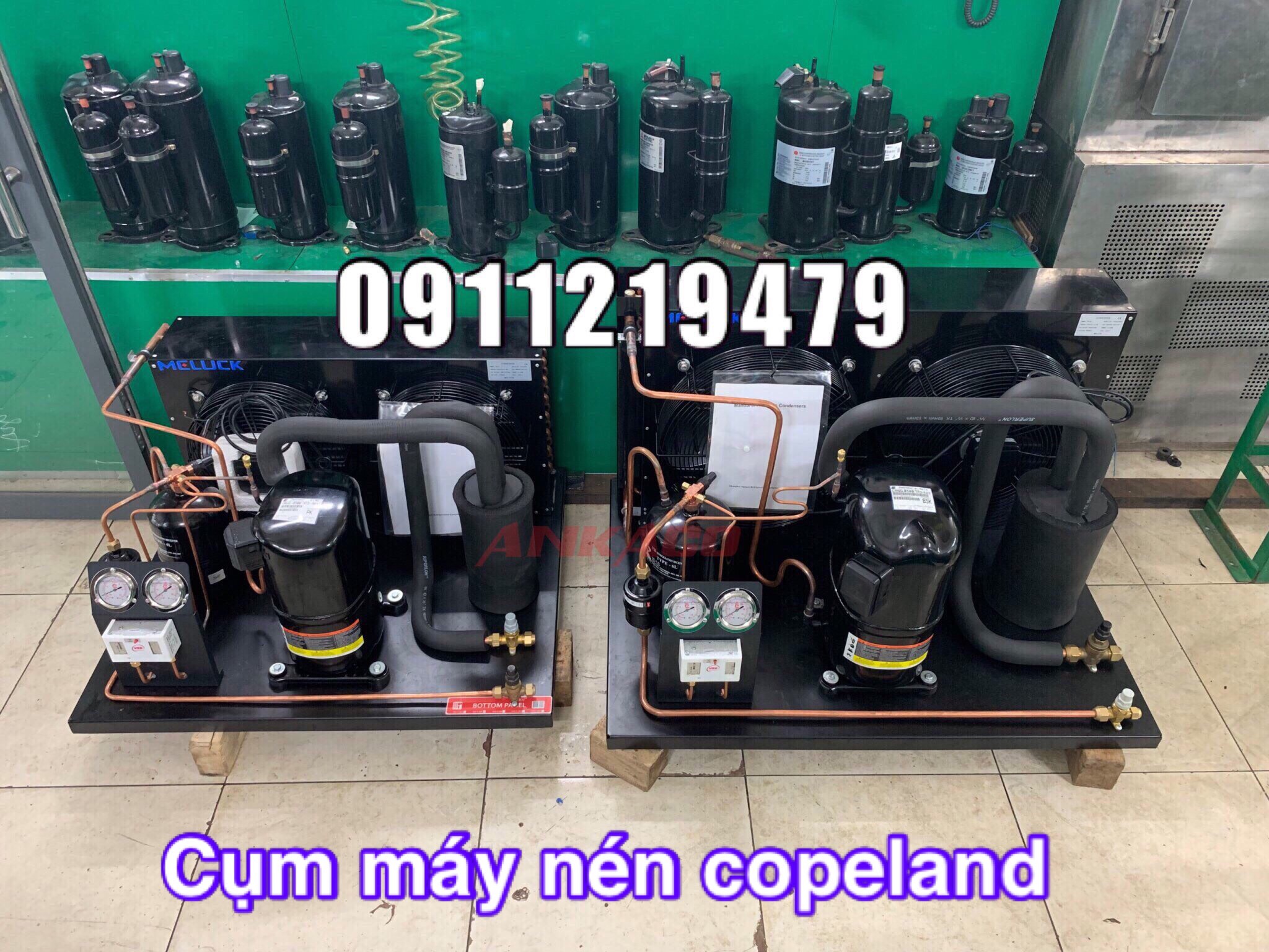 CỤM MÁY NÉN COPELAND PISTON 5HP crnq-0500-tfd