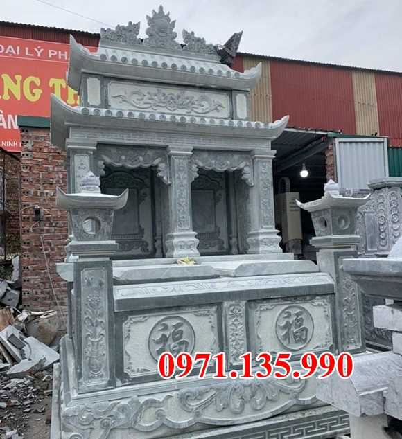 Mẫu mộ đá đôi để tro cốt đẹp bán tại đồng tháp lăng mộ bằng đá