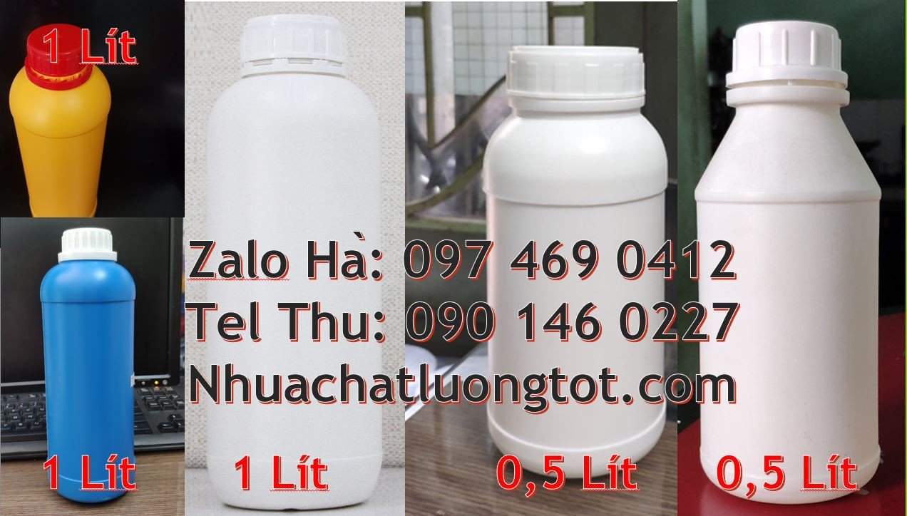 chai nhựa 0.5l đựng hóa chất,chai nhựa hdpe màu trắng,chai nhựa giá rẻ