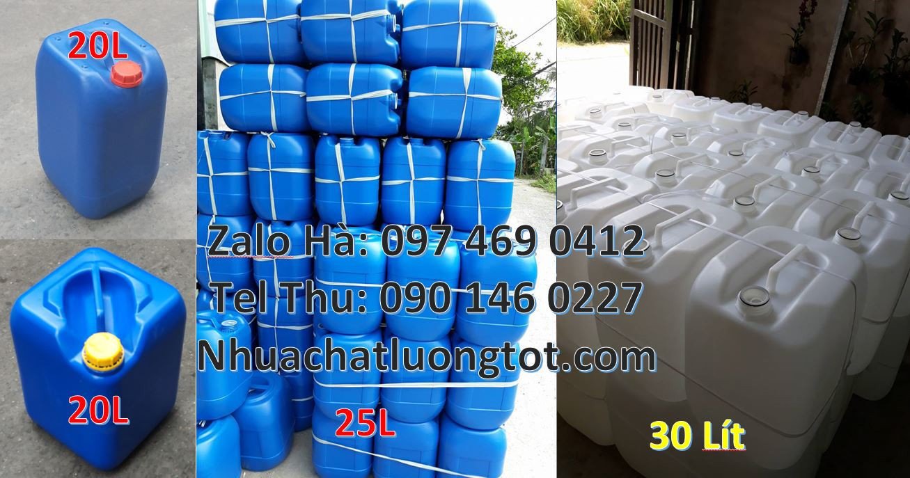 can nhựa 20l đựng hóa chất,can nhựa xanh 25l,can nhựa 30l giá rẻ hcm
