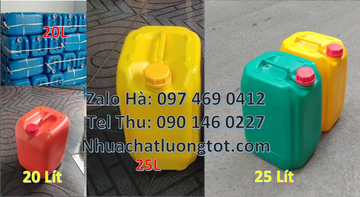 can nhựa 20l đựng hóa chất,can nhựa xanh 25l,can nhựa 30l giá rẻ hcm