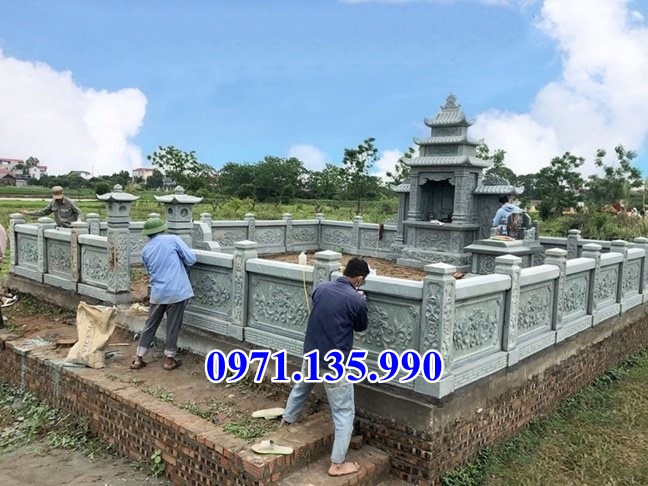 Mẫu khuôn viên lăng mộ bằng đá đẹp bán tại Hà Nội
