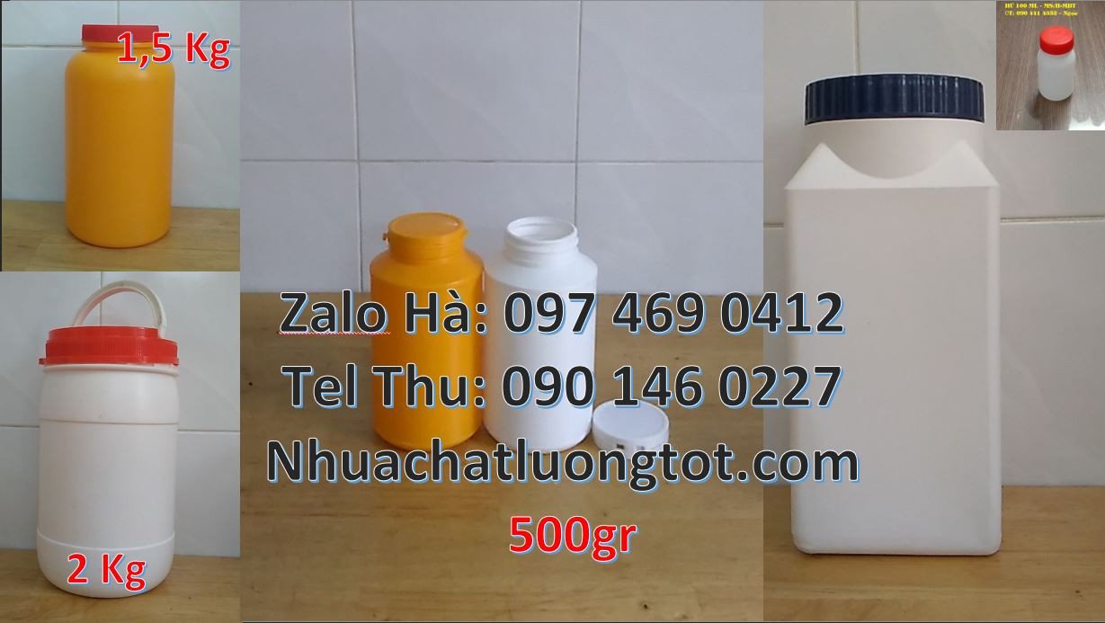 hũ nhựa hdpe màu trắng,hũ nhựa 800ml đựng hóa chất,hũ nhựa 1kg giá rẻ