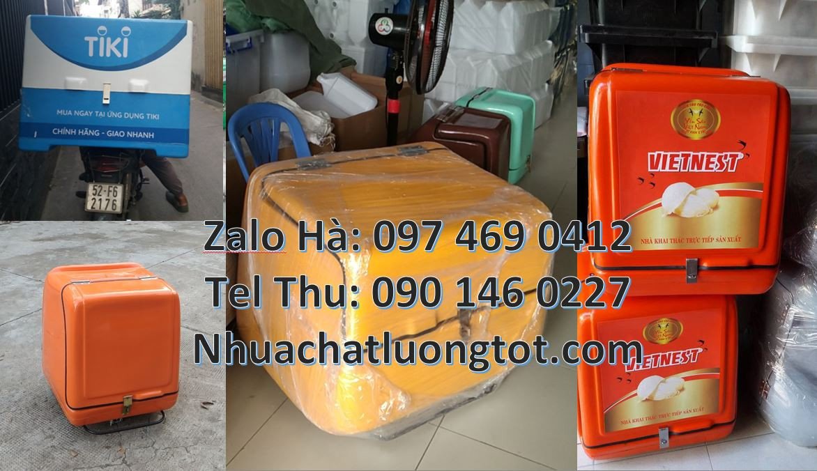 thùng giao hàng đồ ăn nhanh,thùng giao thư báo,thùng giao của shoppe