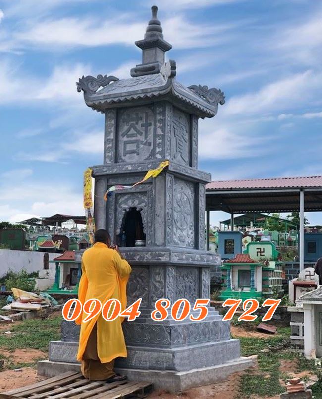 Mộ tháp đá để tro cốt hài cốt thờ cốt tại Nam Bộ