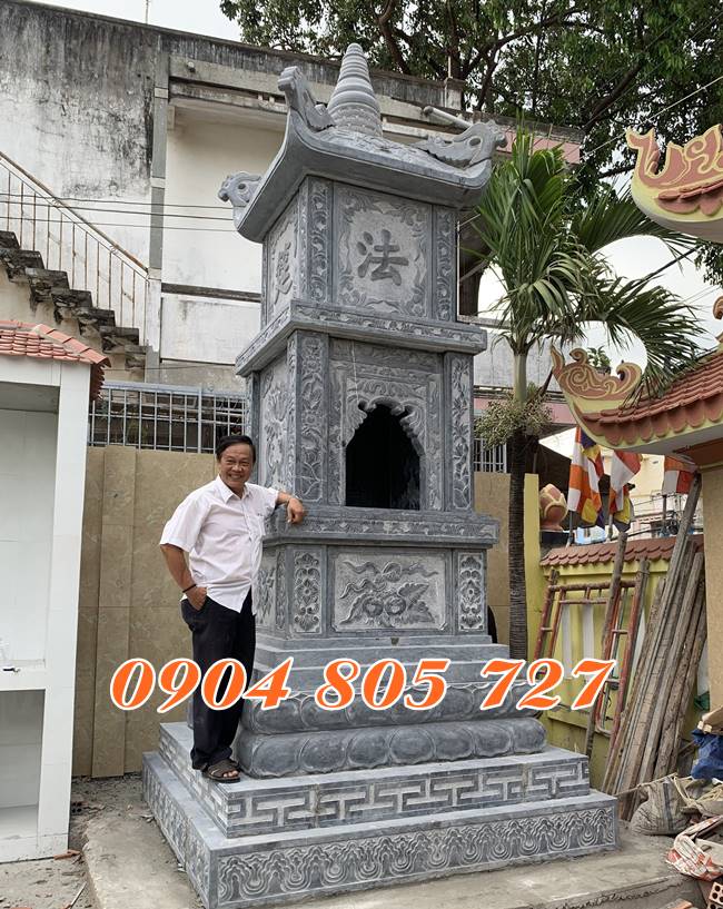 Mộ tháp đá để tro cốt hài cốt thờ cốt tại Nam Bộ