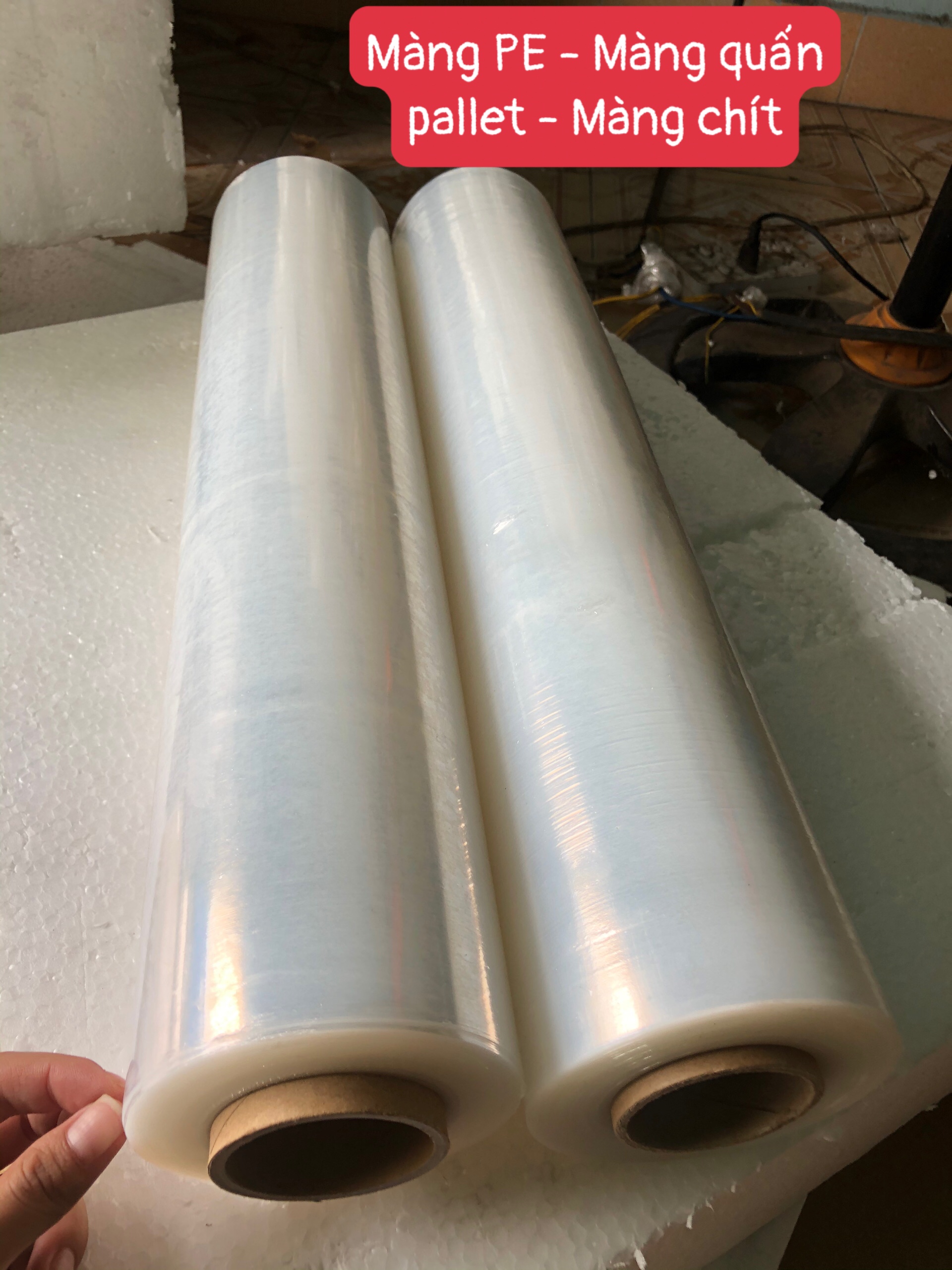 Sỉ lẻ Màng PE - Màng quấn Pallet - Màng chít giá tốt
