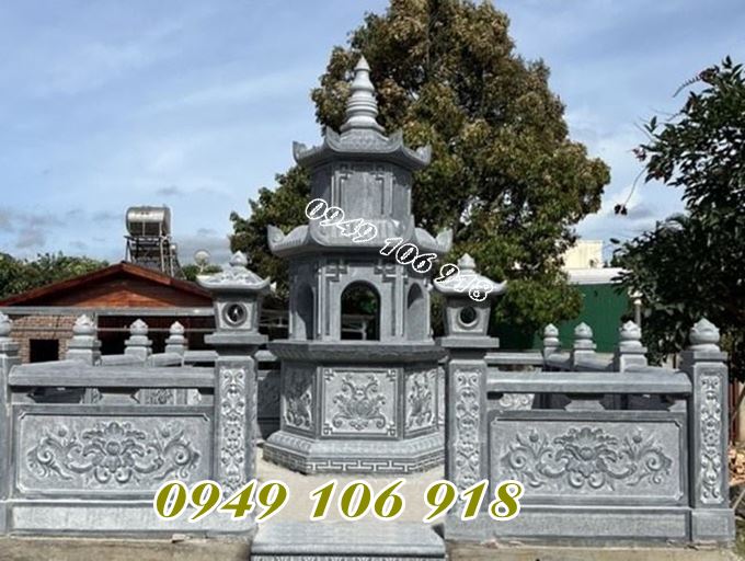 Tháp bằng đá hình lục giác để tro cốt năm 2023