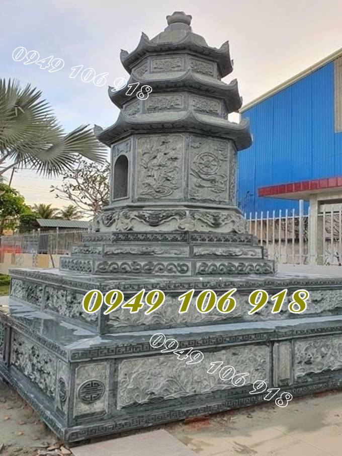 Tháp bằng đá hình lục giác để tro cốt năm 2023