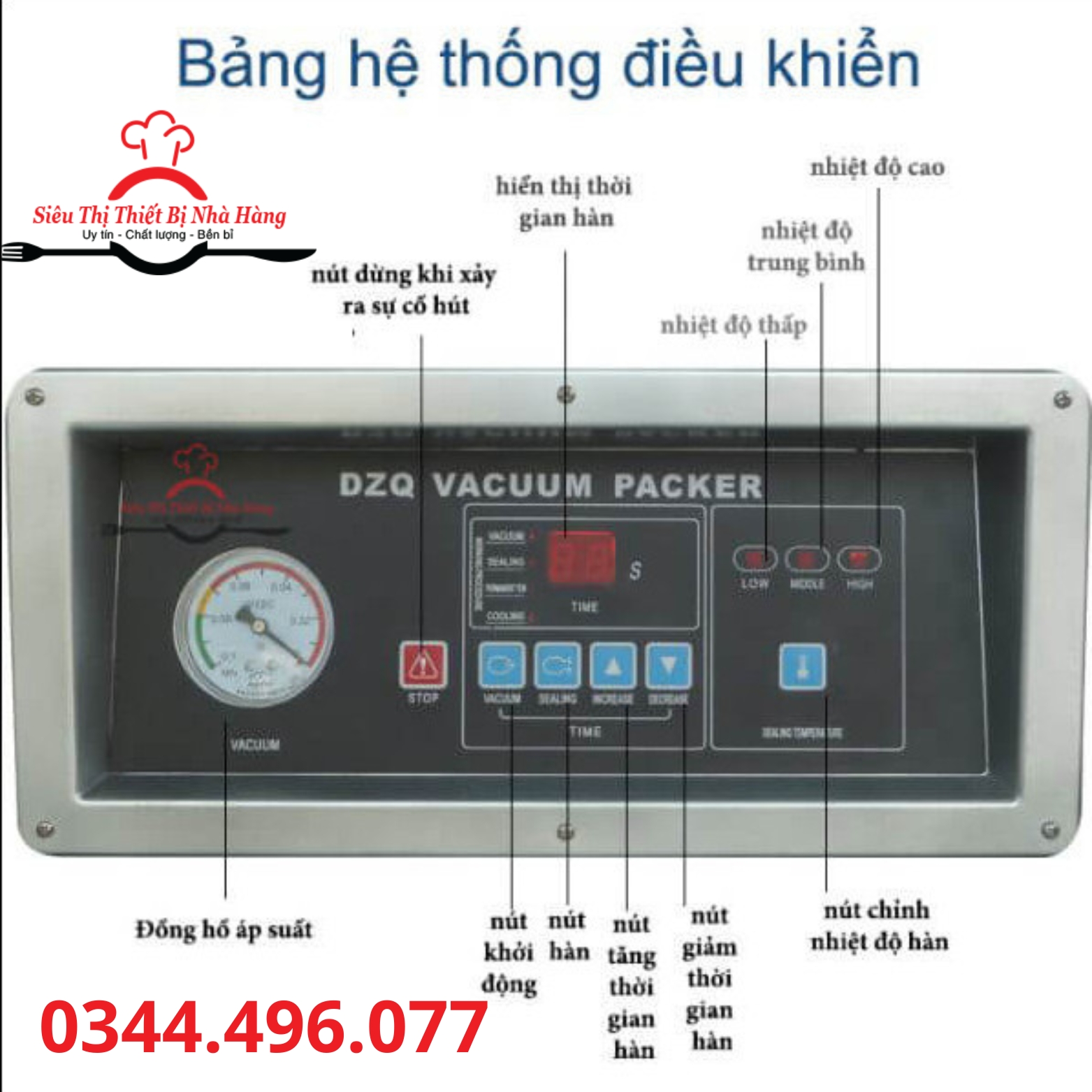 Máy hút chân không công nghiệp DZ260 chính hãng hoàn toàn tự động