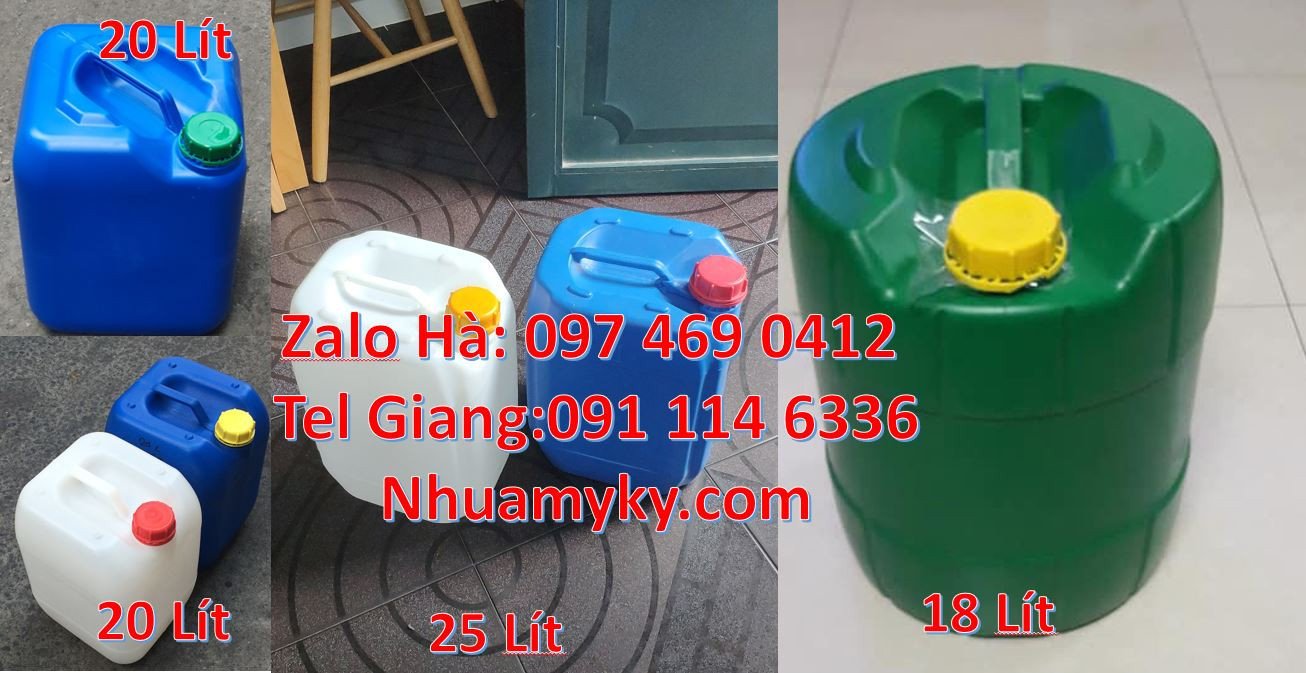 can nhựa 30l đựng thuốc thú y,can nhựa 20l màu xanh giá rẻ,can nhựa