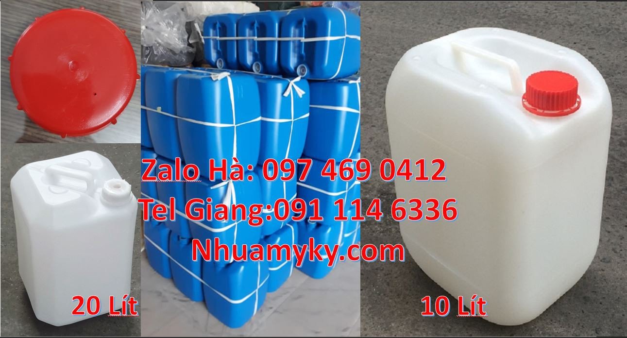 can nhựa 30l đựng thuốc thú y,can nhựa 20l màu xanh giá rẻ,can nhựa