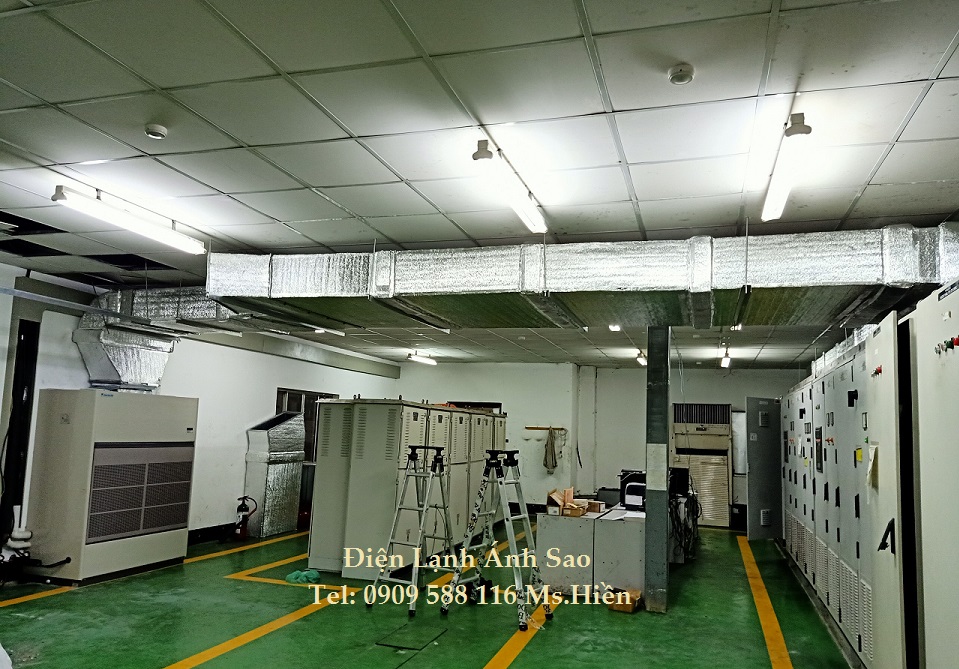 Lắp đặt máy lạnh tủ đứng cho nhà máy, nhà xưởng, xí nghiệp