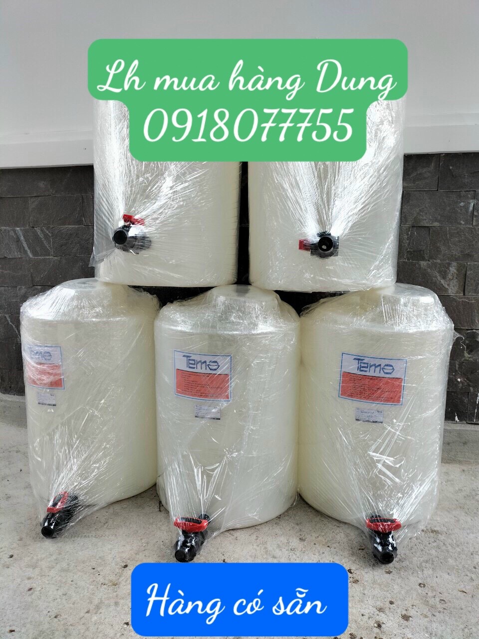 CHUYÊN BÁN BỒN PE NHỰA  HÓA CHẤT 50L HIỆU TEMA/THÁI LAN_CEN050B-M114N