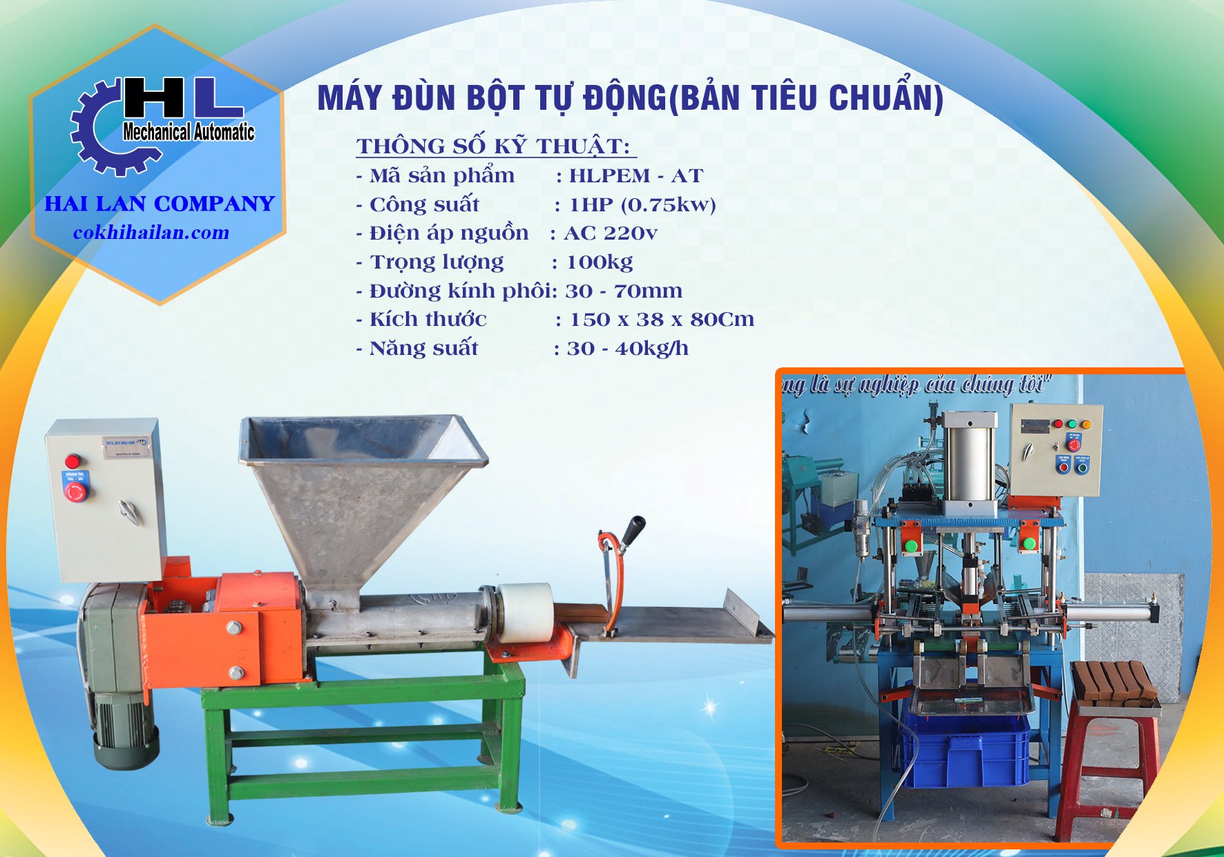 Máy tạo phôi nhang trầm nụ dùng trên máy nụ khí nén