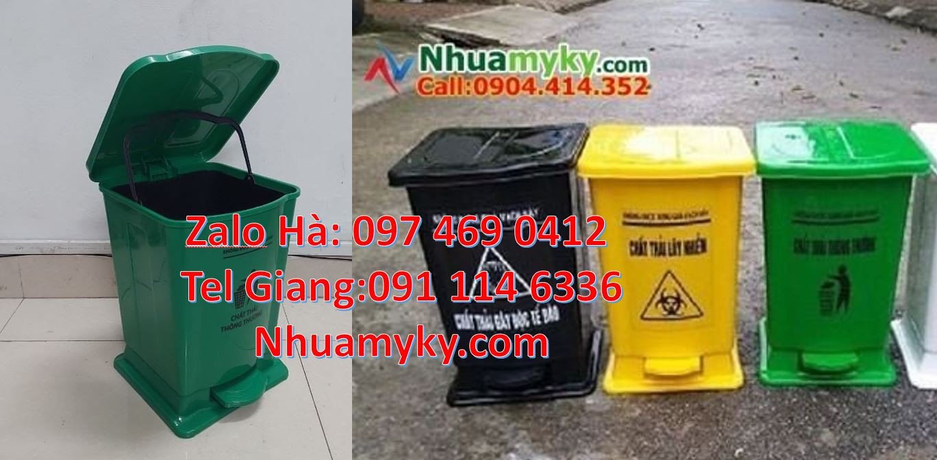 thùng rác y tế cho bệnh viện,thùng rác y tế 60l đựng rác thải,thùng ra