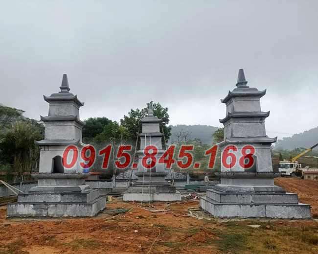 Tháp bảo bằng đá xanh nguyên khối sóc trăng