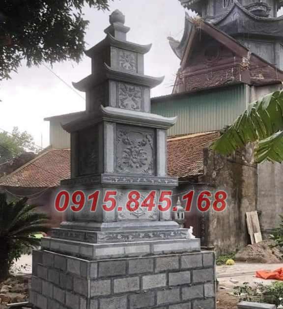 Tháp bảo bằng đá xanh nguyên khối sóc trăng